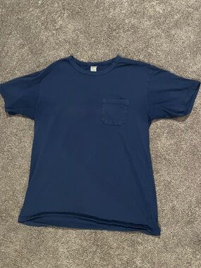 Premium Mugsy Men's Short-Sleeve Pocket T-Shirt in Navy, Large